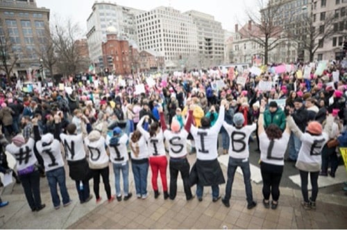ApartheidReview group in public taking action